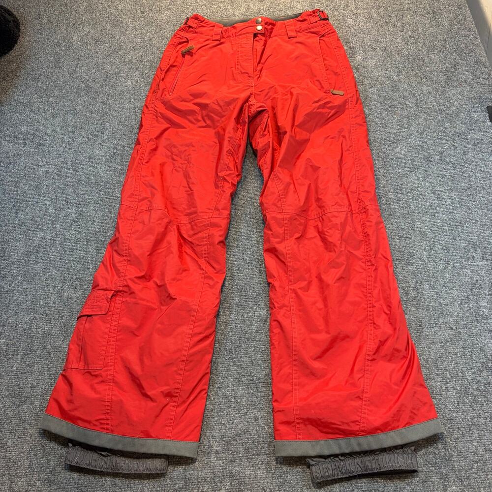 Columbia Convert Womens Red Snowboard Ski Snow Pants Insulated Size Small